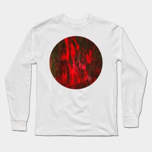 Raspberry heat (circle) Long Sleeve T-Shirt